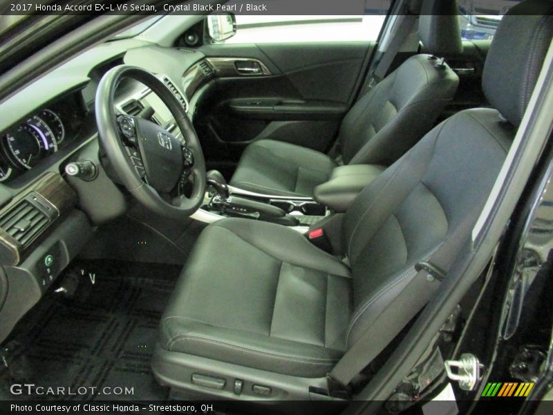 Crystal Black Pearl / Black 2017 Honda Accord EX-L V6 Sedan