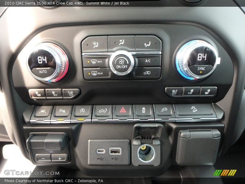 Controls of 2020 Sierra 1500 AT4 Crew Cab 4WD