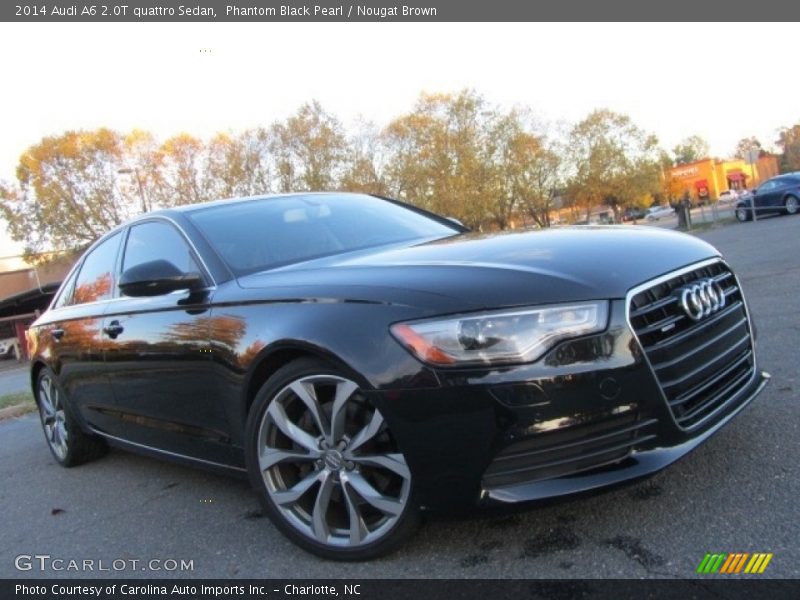 Phantom Black Pearl / Nougat Brown 2014 Audi A6 2.0T quattro Sedan