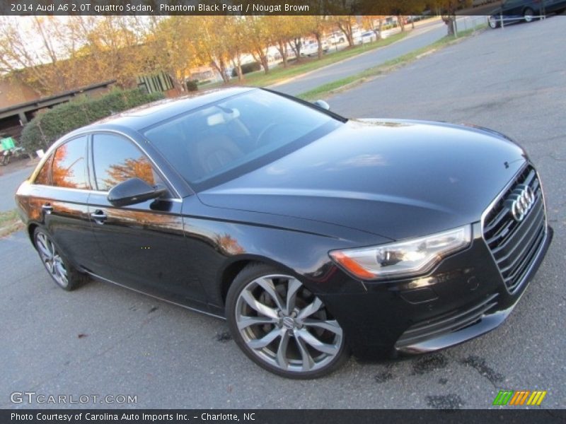 Phantom Black Pearl / Nougat Brown 2014 Audi A6 2.0T quattro Sedan
