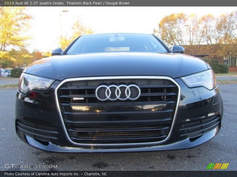 Phantom Black Pearl / Nougat Brown 2014 Audi A6 2.0T quattro Sedan