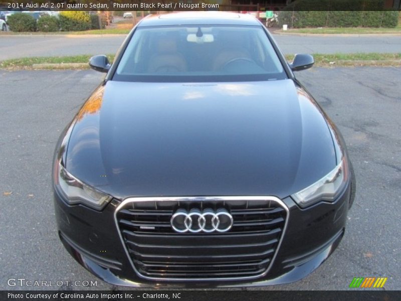 Phantom Black Pearl / Nougat Brown 2014 Audi A6 2.0T quattro Sedan