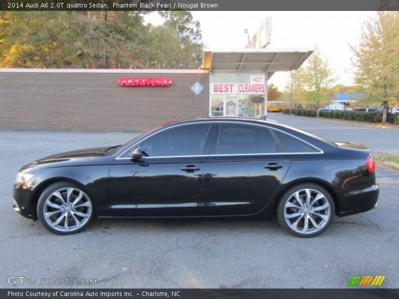 Phantom Black Pearl / Nougat Brown 2014 Audi A6 2.0T quattro Sedan