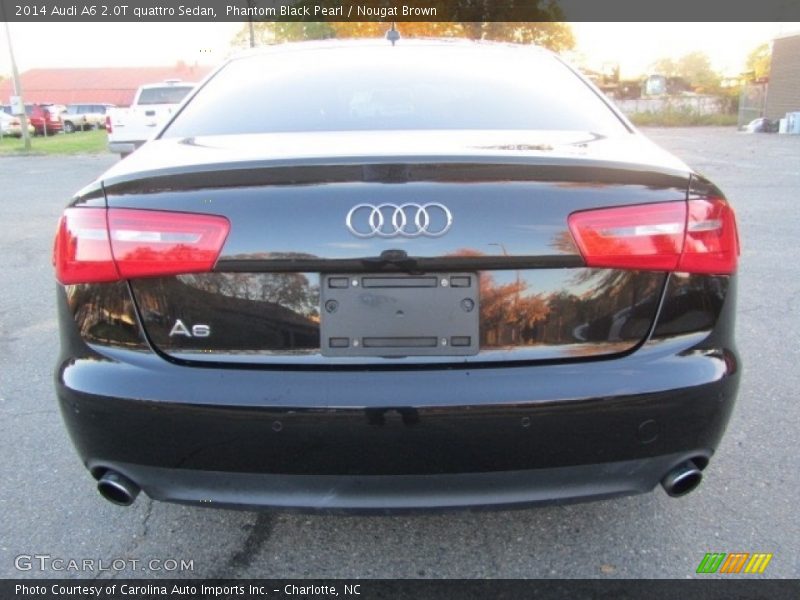 Phantom Black Pearl / Nougat Brown 2014 Audi A6 2.0T quattro Sedan