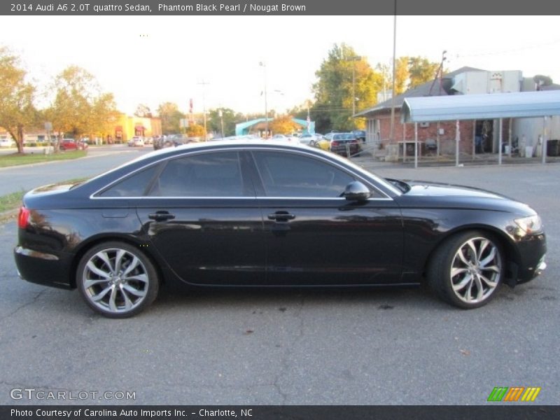 Phantom Black Pearl / Nougat Brown 2014 Audi A6 2.0T quattro Sedan