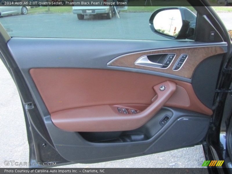 Phantom Black Pearl / Nougat Brown 2014 Audi A6 2.0T quattro Sedan