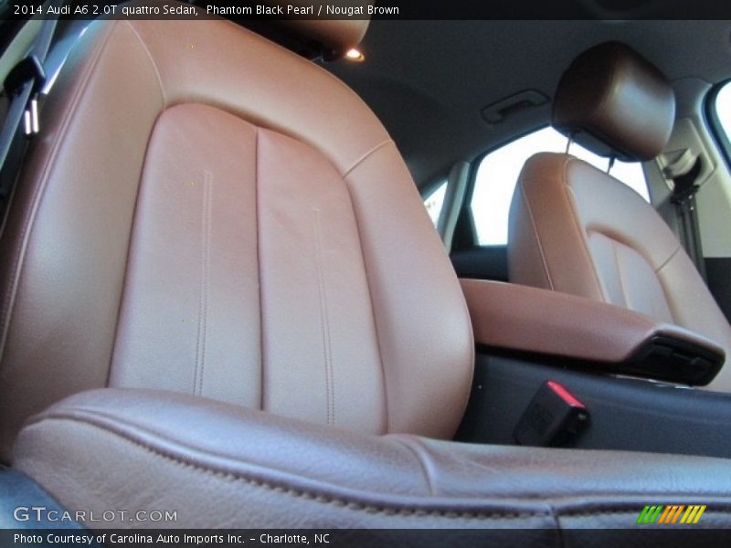 Phantom Black Pearl / Nougat Brown 2014 Audi A6 2.0T quattro Sedan