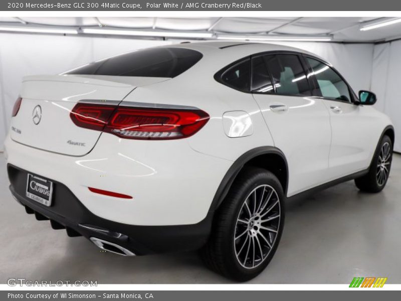 Polar White / AMG Cranberry Red/Black 2020 Mercedes-Benz GLC 300 4Matic Coupe