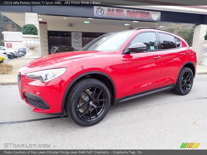 Alfa Rosso (Red) / Black 2019 Alfa Romeo Stelvio Ti Sport AWD