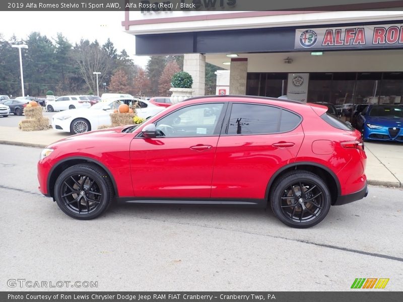 Alfa Rosso (Red) / Black 2019 Alfa Romeo Stelvio Ti Sport AWD