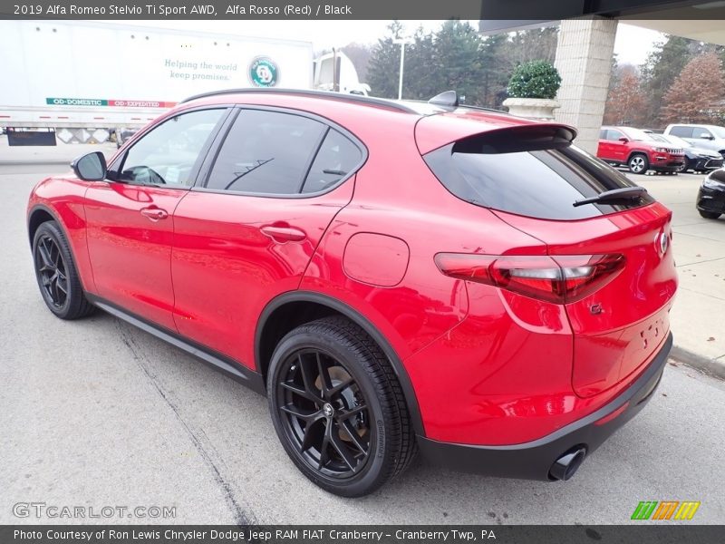 Alfa Rosso (Red) / Black 2019 Alfa Romeo Stelvio Ti Sport AWD