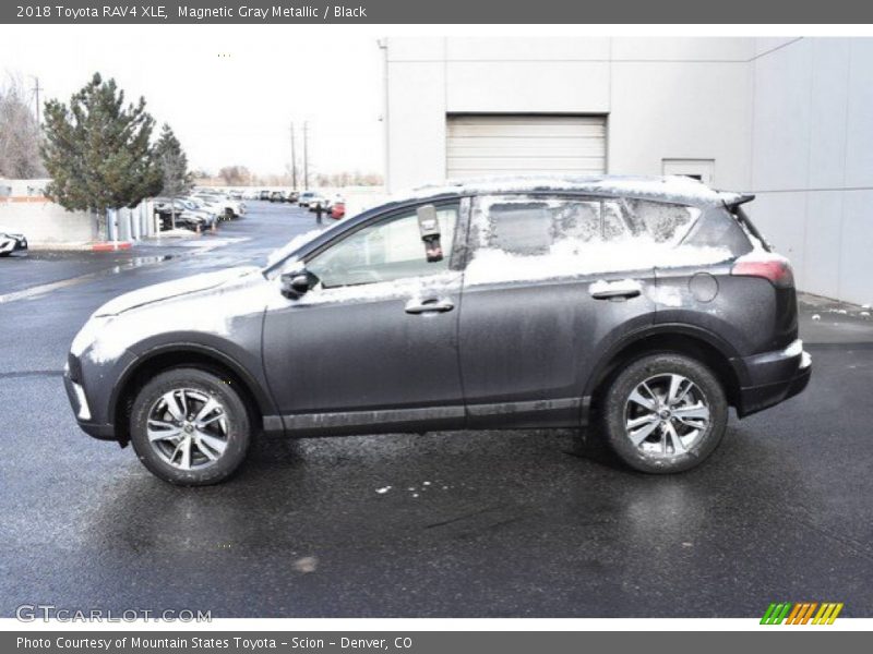 Magnetic Gray Metallic / Black 2018 Toyota RAV4 XLE