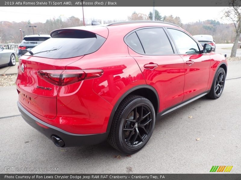 Alfa Rosso (Red) / Black 2019 Alfa Romeo Stelvio Ti Sport AWD