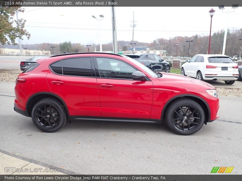 Alfa Rosso (Red) / Black 2019 Alfa Romeo Stelvio Ti Sport AWD