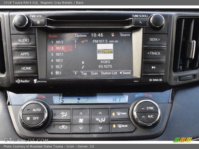 Magnetic Gray Metallic / Black 2018 Toyota RAV4 XLE