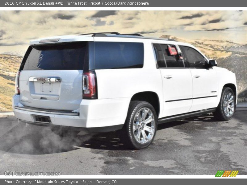 White Frost Tricoat / Cocoa/Dark Atmosphere 2016 GMC Yukon XL Denali 4WD
