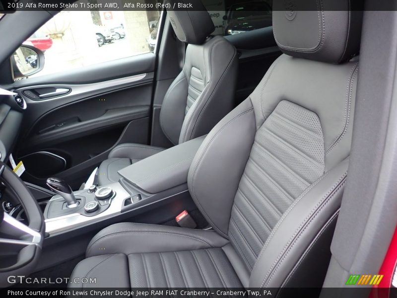 Alfa Rosso (Red) / Black 2019 Alfa Romeo Stelvio Ti Sport AWD