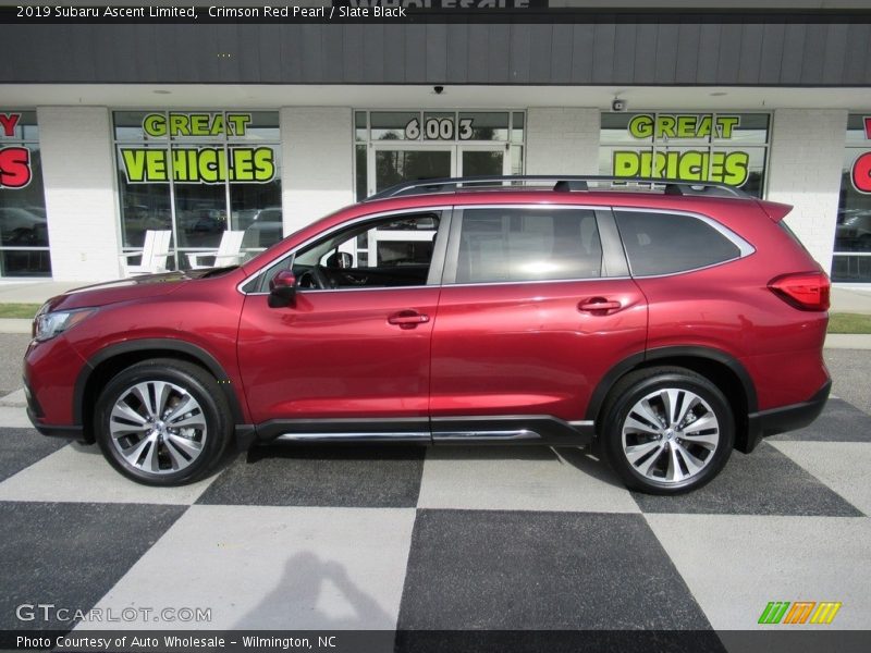 Crimson Red Pearl / Slate Black 2019 Subaru Ascent Limited