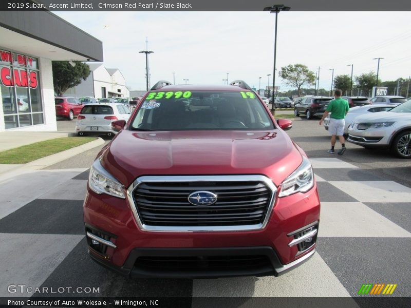 Crimson Red Pearl / Slate Black 2019 Subaru Ascent Limited