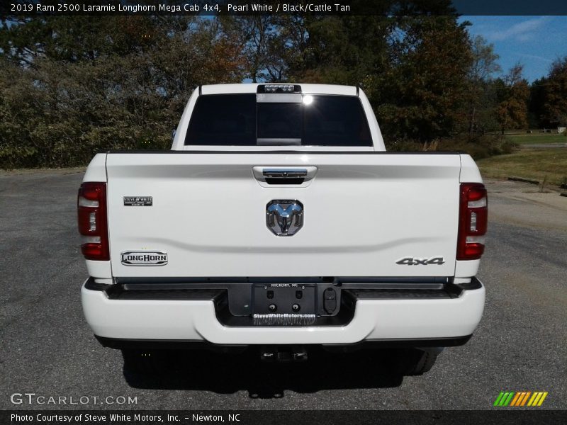 Pearl White / Black/Cattle Tan 2019 Ram 2500 Laramie Longhorn Mega Cab 4x4