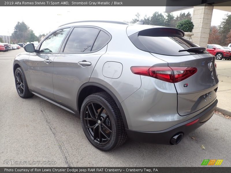 Stromboli Gray Metallic / Black 2019 Alfa Romeo Stelvio Ti Sport AWD