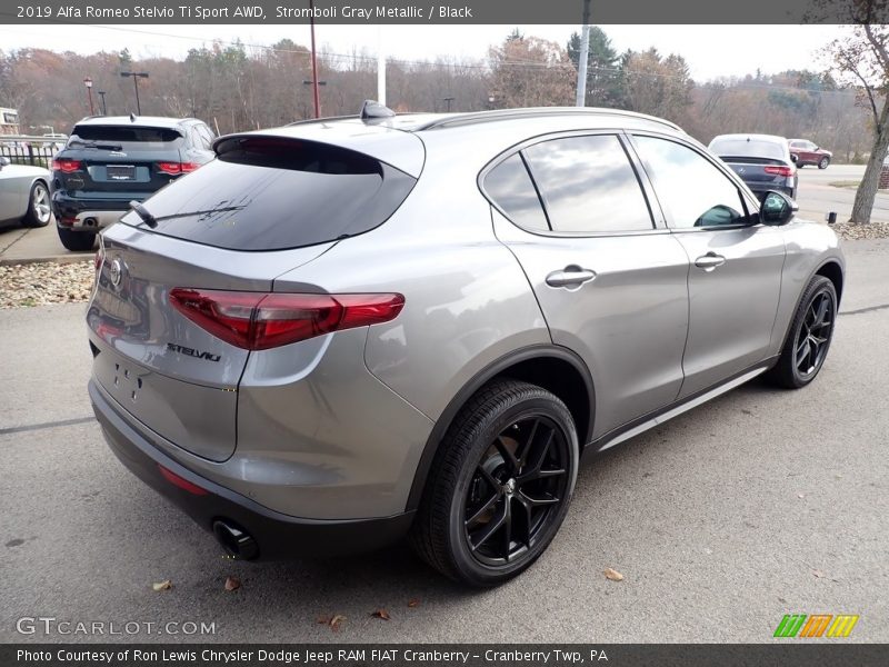 Stromboli Gray Metallic / Black 2019 Alfa Romeo Stelvio Ti Sport AWD