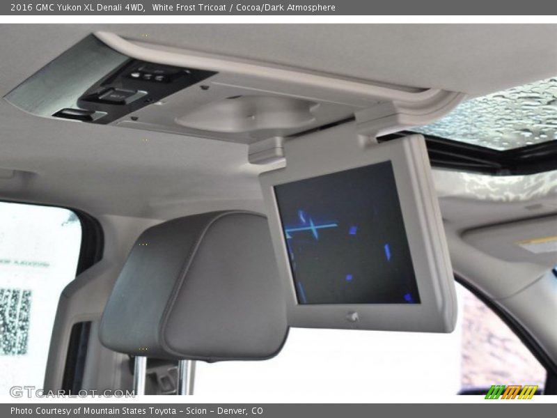 White Frost Tricoat / Cocoa/Dark Atmosphere 2016 GMC Yukon XL Denali 4WD