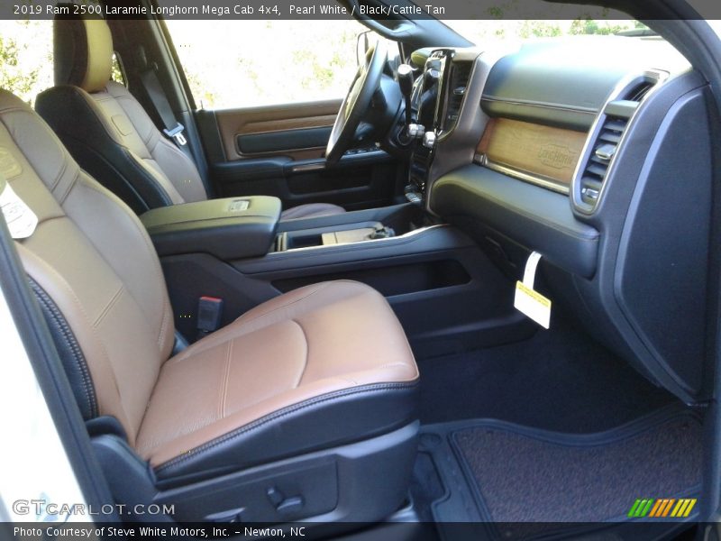 Pearl White / Black/Cattle Tan 2019 Ram 2500 Laramie Longhorn Mega Cab 4x4