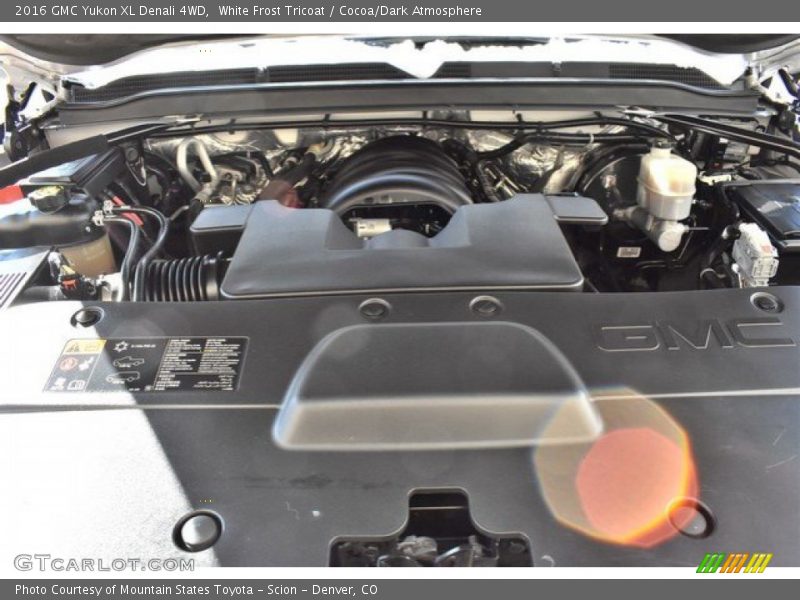 White Frost Tricoat / Cocoa/Dark Atmosphere 2016 GMC Yukon XL Denali 4WD