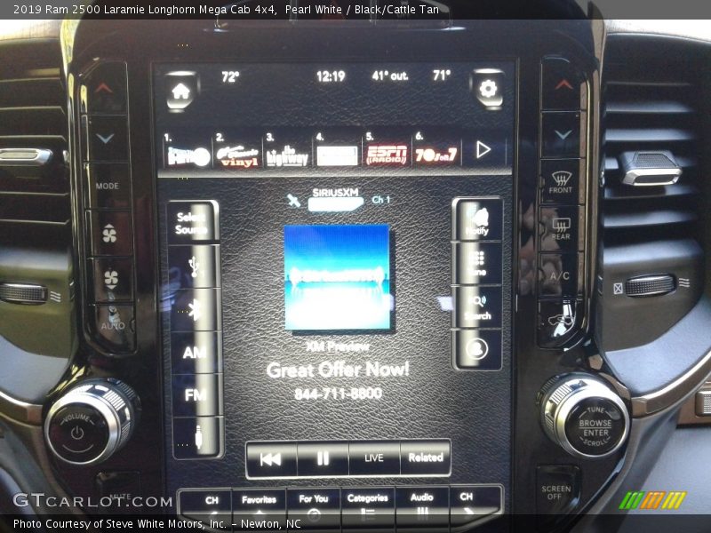 Controls of 2019 2500 Laramie Longhorn Mega Cab 4x4
