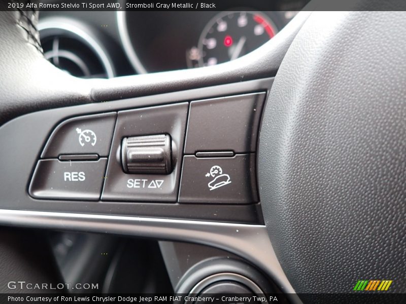 Stromboli Gray Metallic / Black 2019 Alfa Romeo Stelvio Ti Sport AWD