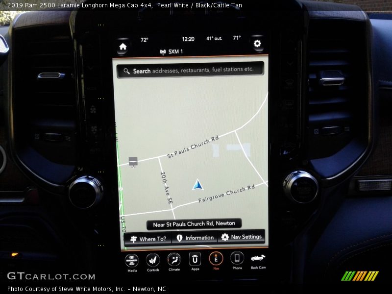 Navigation of 2019 2500 Laramie Longhorn Mega Cab 4x4