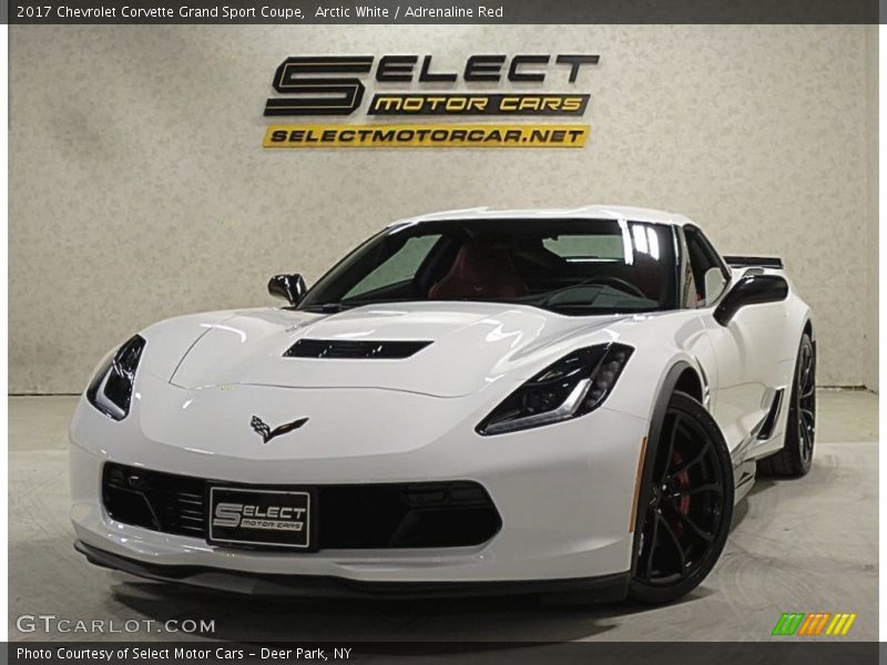 Arctic White / Adrenaline Red 2017 Chevrolet Corvette Grand Sport Coupe