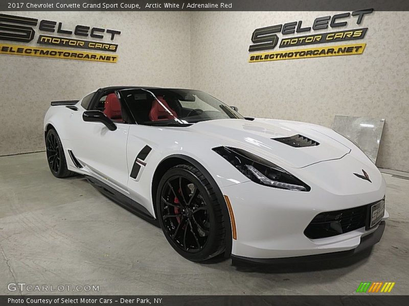 Arctic White / Adrenaline Red 2017 Chevrolet Corvette Grand Sport Coupe