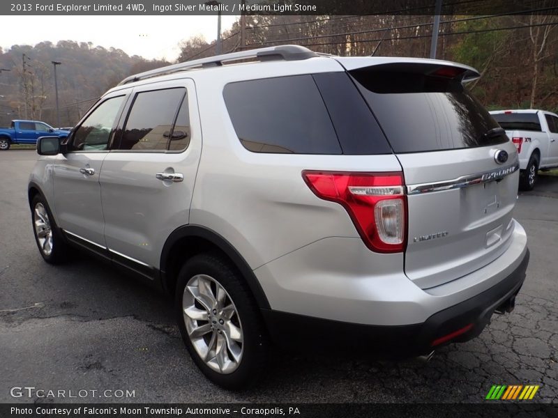 Ingot Silver Metallic / Medium Light Stone 2013 Ford Explorer Limited 4WD