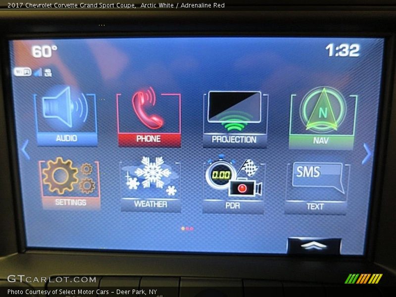 Arctic White / Adrenaline Red 2017 Chevrolet Corvette Grand Sport Coupe