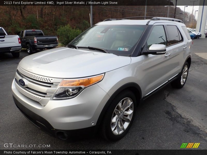 Ingot Silver Metallic / Medium Light Stone 2013 Ford Explorer Limited 4WD
