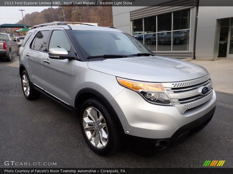 Ingot Silver Metallic / Medium Light Stone 2013 Ford Explorer Limited 4WD