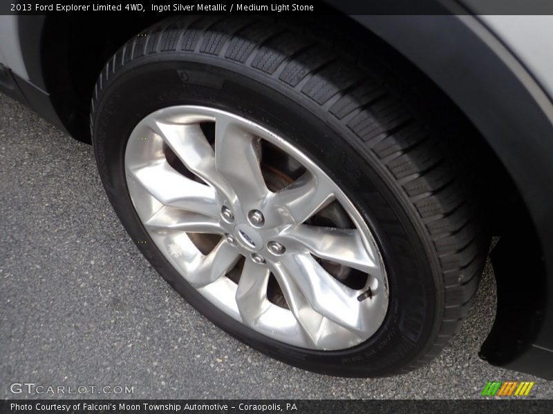 Ingot Silver Metallic / Medium Light Stone 2013 Ford Explorer Limited 4WD