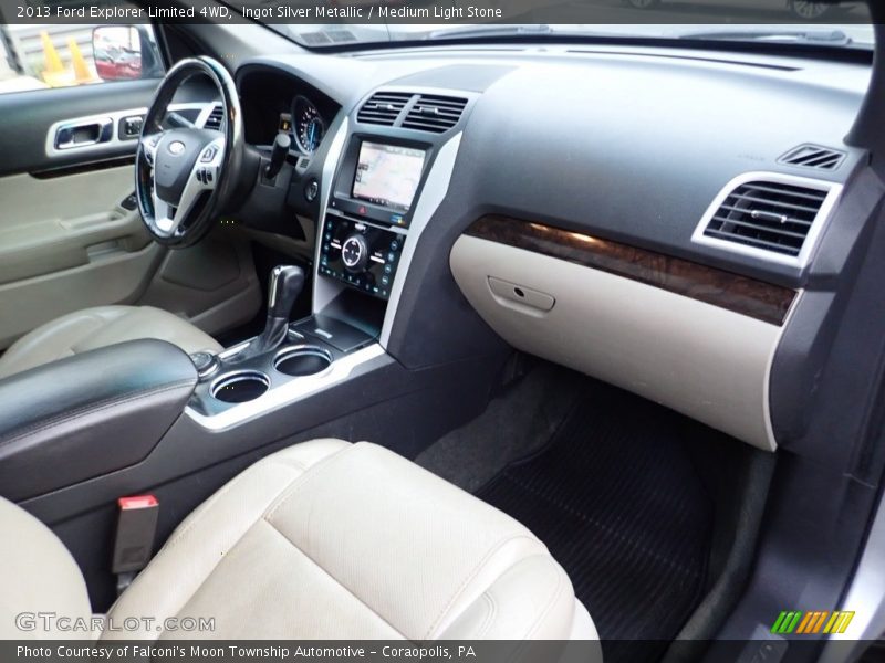Ingot Silver Metallic / Medium Light Stone 2013 Ford Explorer Limited 4WD