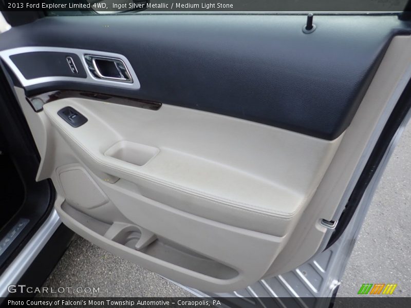 Ingot Silver Metallic / Medium Light Stone 2013 Ford Explorer Limited 4WD