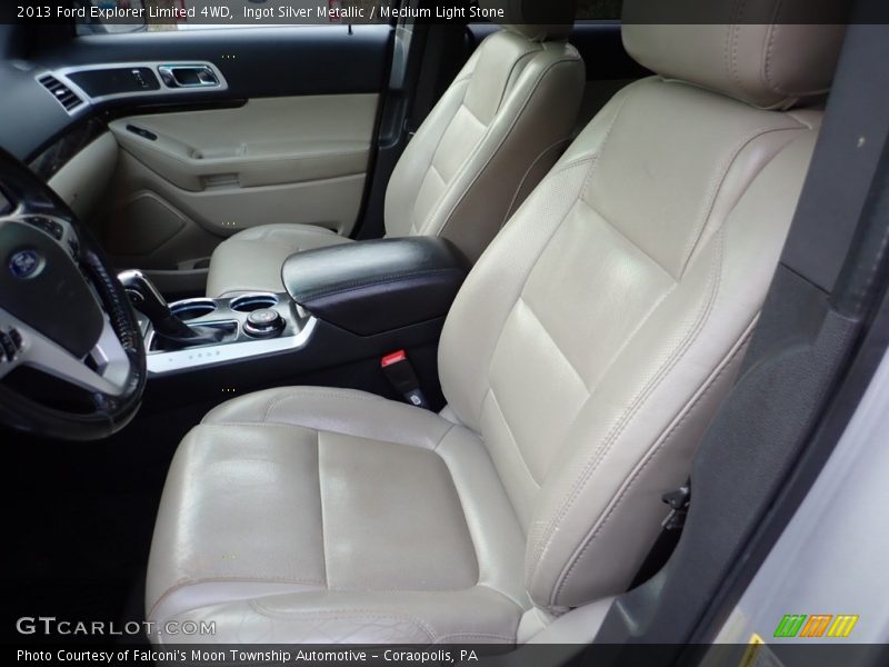 Ingot Silver Metallic / Medium Light Stone 2013 Ford Explorer Limited 4WD