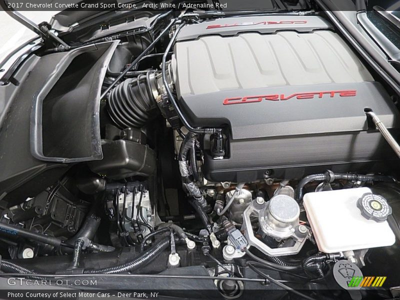 Arctic White / Adrenaline Red 2017 Chevrolet Corvette Grand Sport Coupe