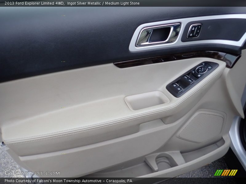 Ingot Silver Metallic / Medium Light Stone 2013 Ford Explorer Limited 4WD