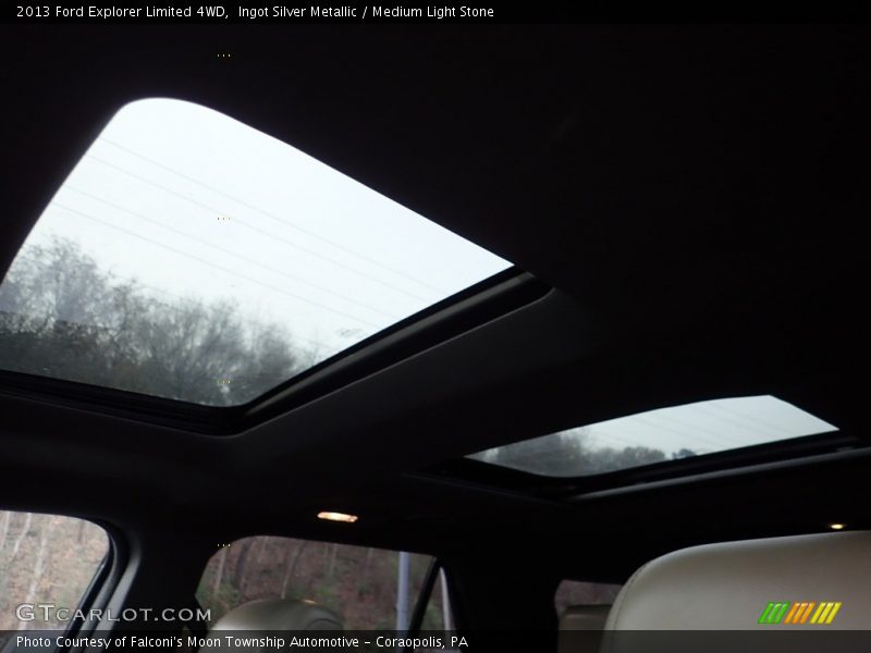 Ingot Silver Metallic / Medium Light Stone 2013 Ford Explorer Limited 4WD