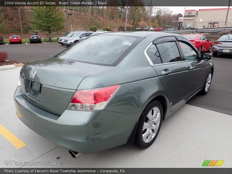 Mystic Green Metallic / Black 2009 Honda Accord EX Sedan