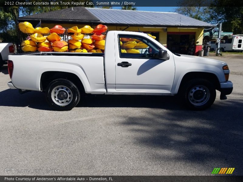 Summit White / Ebony 2012 Chevrolet Colorado Work Truck Regular Cab