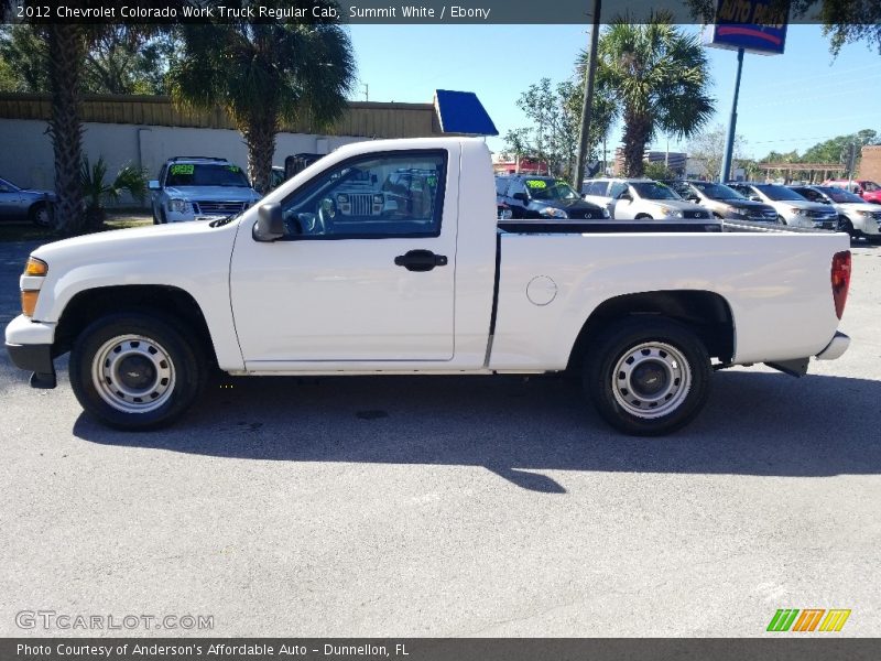 Summit White / Ebony 2012 Chevrolet Colorado Work Truck Regular Cab