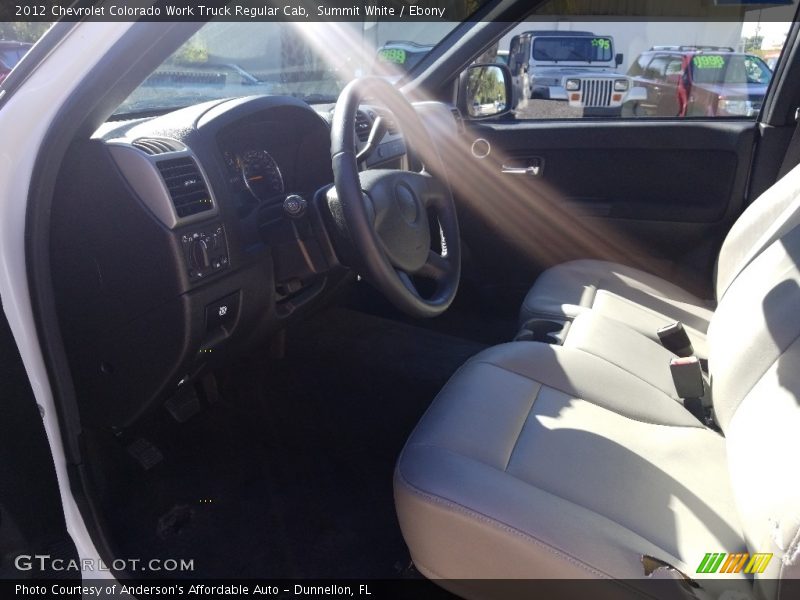 Summit White / Ebony 2012 Chevrolet Colorado Work Truck Regular Cab