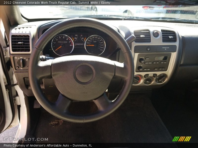 Summit White / Ebony 2012 Chevrolet Colorado Work Truck Regular Cab